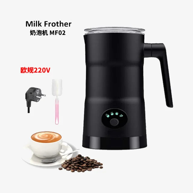 4-in-1 Multifunctional Hot Coffee Foam Maker & Milk Frother Steamer for Hot Chocolate & Cold Frothing