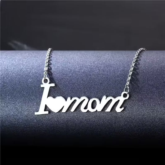 Collier pendentif femme « J'aime maman » (EGN083)