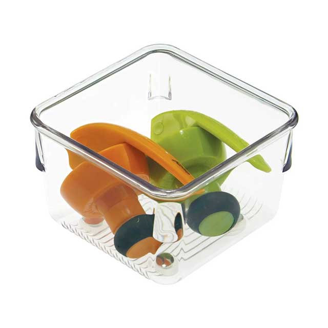iDesign Linus Plastic Drawer Organizer – Versatile Storage Container for Vanity, Bathroom &amp; Kitchen Drawers