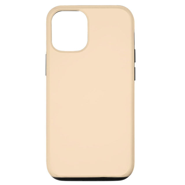 iPhone 14 Pro Beige Phone Case – Elegant Bisque Plain Color Unisex Gift Case for Men &amp; Women