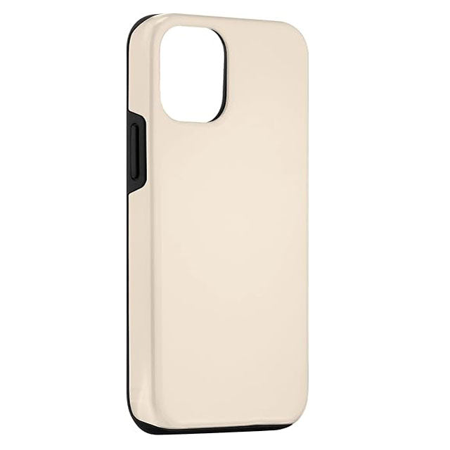 iPhone 14 Pro Beige Phone Case – Elegant Bisque Plain Color Unisex Gift Case for Men &amp; Women