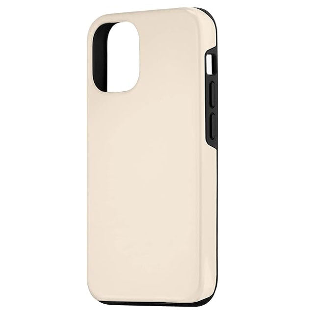 iPhone 14 Pro Beige Phone Case – Elegant Bisque Plain Color Unisex Gift Case for Men &amp; Women