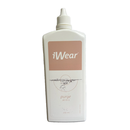 iWear Purge All-in-1 Contact Lens Solution – 250ml Multi-Purpose Cleaner