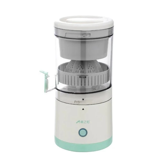 Portable Wireless Slow Juicer – USB Rechargeable Automatic Citrus Juicer for Oranges, Lemons & Limes with Juice Separator