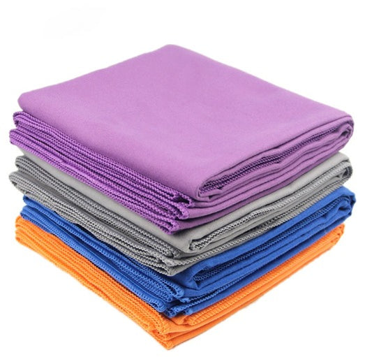 (60*120CM) Premium Microfiber Sports & Camping Towel – Ultra-Absorbent Quick-Drying Beach Towel – Super Soft Lightweight Gym & Yoga Wrap – Large 60x120cm Travel Towel (Rose Red / Orange / Light Blue / Dark Blue / Black / Grey)