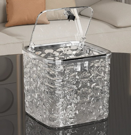 Organisateur d'accessoires de cheveux en acrylique – Boîte de rangement transparente pour bandeaux, élastiques et dosettes de lessive – Conteneur de bureau polyvalent (modèles M/L)