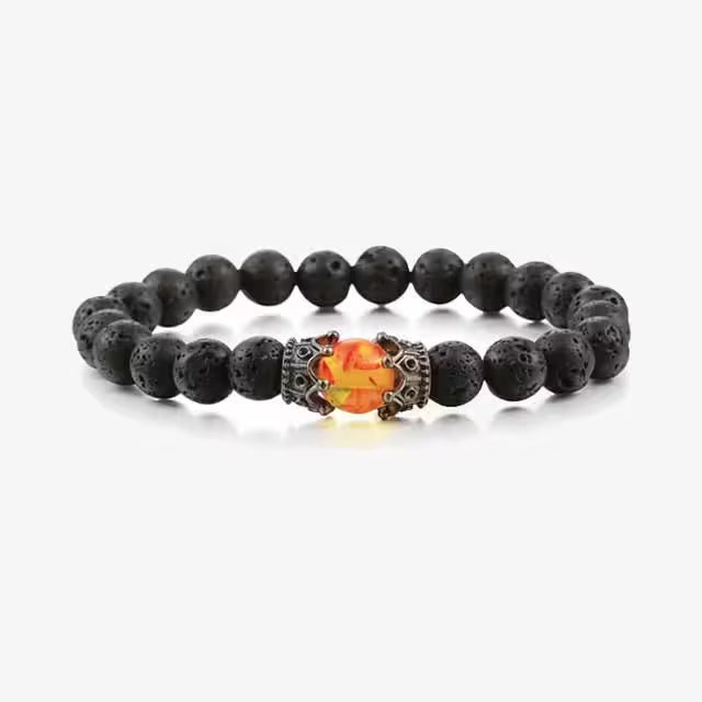 Imitation amber Unisex Beads Bracelet (EGBT027)