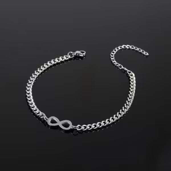 Bracelet Infinity en acier inoxydable pour femme (EGBT385)