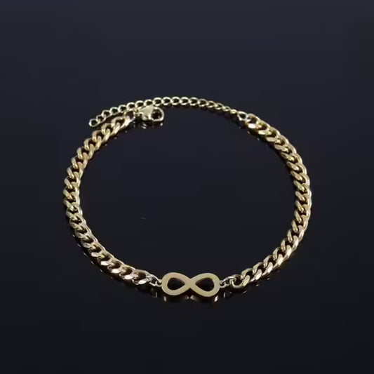 Infinity Stainless Steel Women Bracelet (EGBT385)