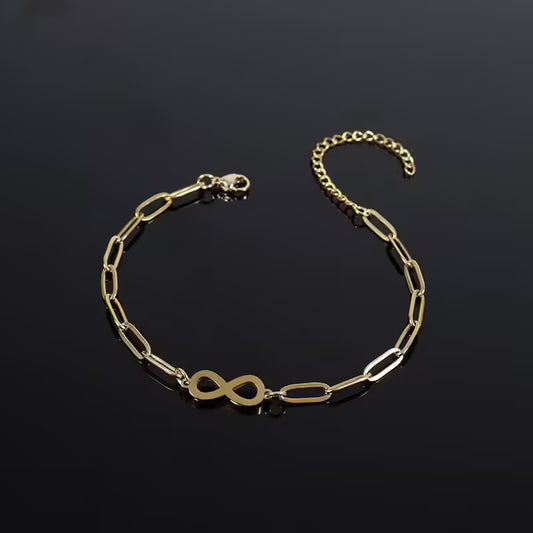 Infinity Stainless Steel Women Bracelet (EGBT385)
