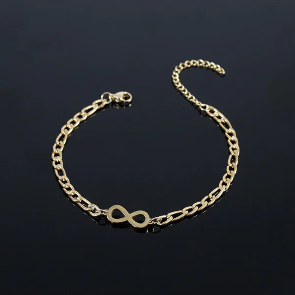 Bracelet Infinity en acier inoxydable pour femme (EGBT385)