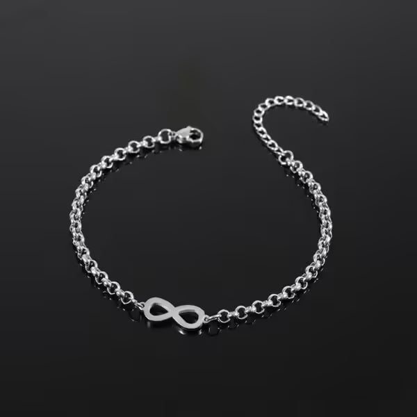 Bracelet Infinity en acier inoxydable pour femme (EGBT385)