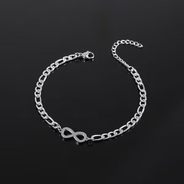 Bracelet Infinity en acier inoxydable pour femme (EGBT385)