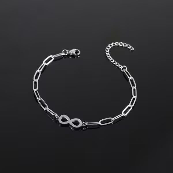 Bracelet Infinity en acier inoxydable pour femme (EGBT385)
