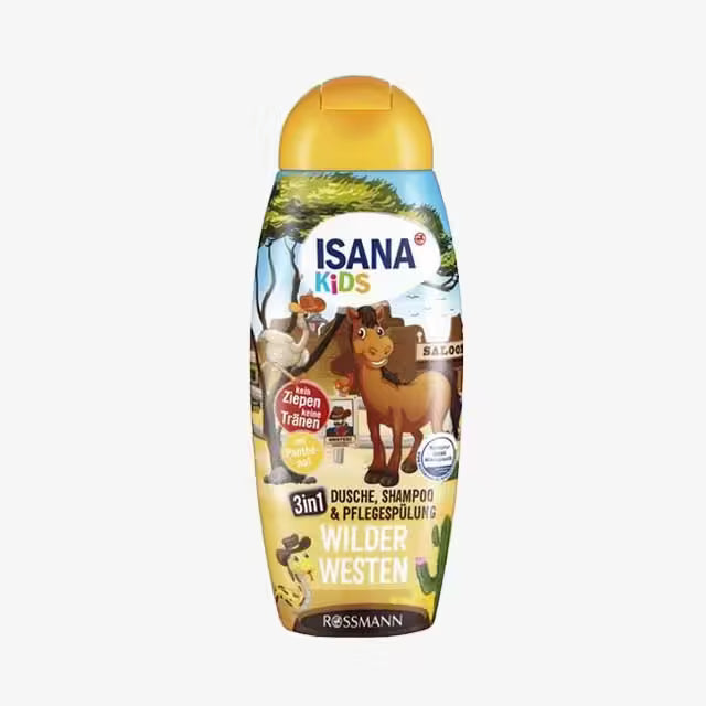 ISANA kids 3in1 shower, shampoo & conditioner Wild West 300 ml