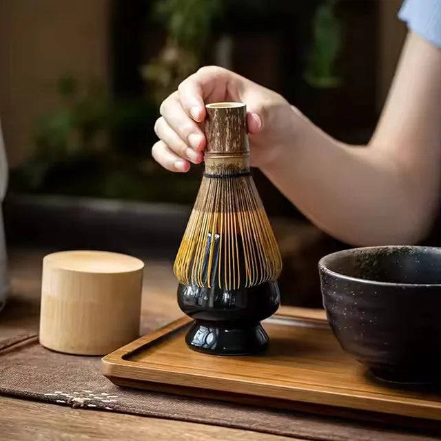 Japanese Chasen Kit Matcha Brush Beating Tool - Song Dynasty Tea Set With Gift Box for Tea Ceremony