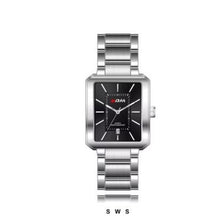 Montre rectangulaire en acier inoxydable KDM pour femme