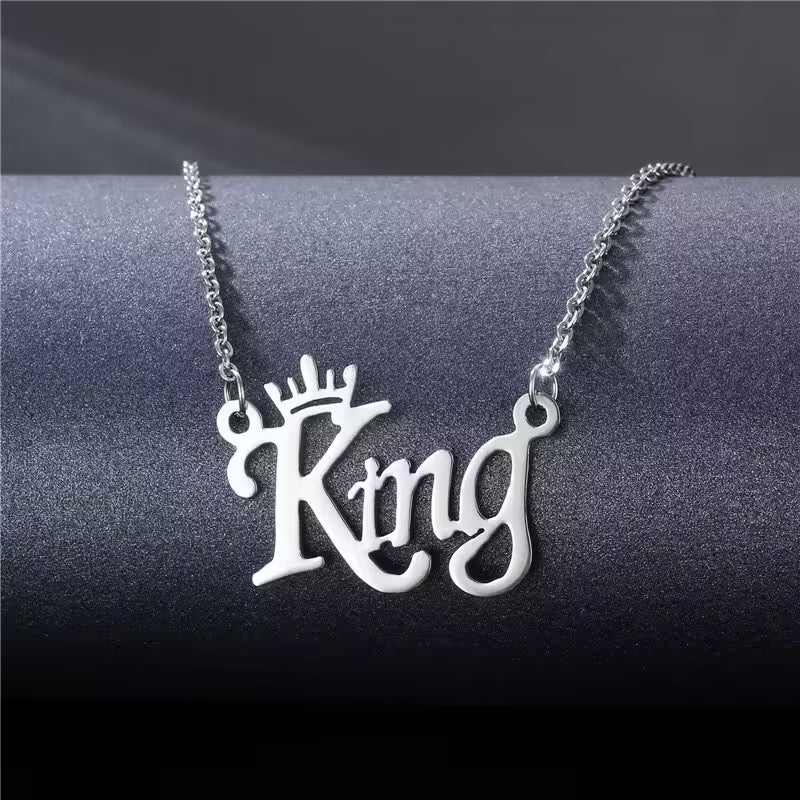 Collier pendentif « King » pour homme en acier inoxydable (EGN083)