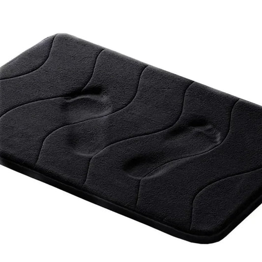 Memory Foam Bath Mat  – Non-Slip Absorbent Bathroom Rug with Soft Velvet Surface