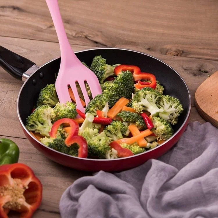 Premium 5-Piece Silicone Kitchen Utensil Set – Heat-Resistant Non-Stick Cooking Tools with Spatula, Turner, Brush & Whisk