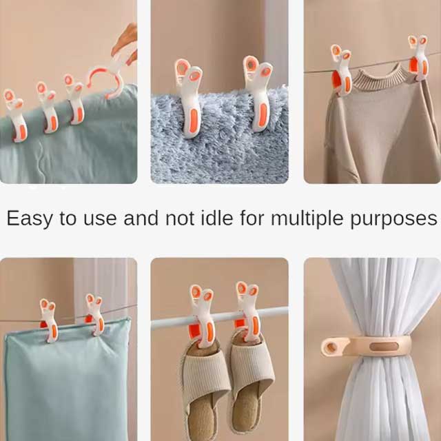 1/3pcs Large Beach Towel Clips – Plastic Strong Windproof Clothes Pegs, Reusable Non-Slip Quilt Hanging & Drying Clothespins