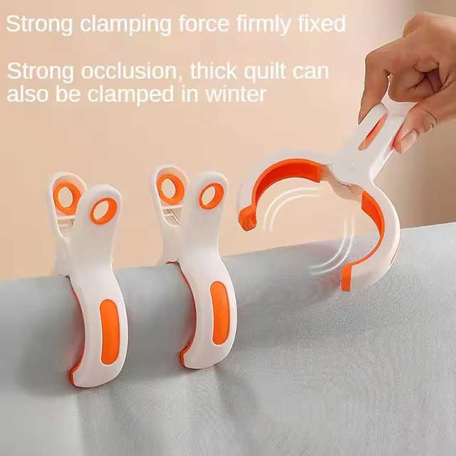1/3pcs Large Beach Towel Clips – Plastic Strong Windproof Clothes Pegs, Reusable Non-Slip Quilt Hanging & Drying Clothespins