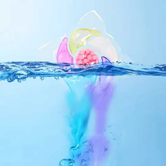 30PCS 6-in-1 Laundry Beads – Rose Fragrance Detergent Capsules for Washing Machine, Softens Clothing & Diffuses Perfume