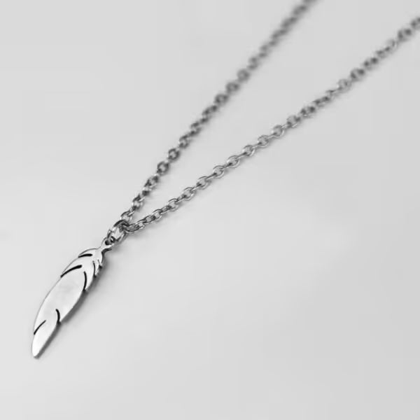 Leaf Pendant Men Necklace (EGN020)