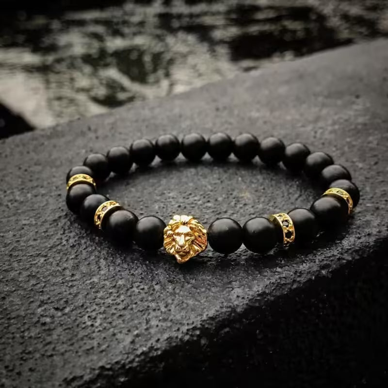Lion Head Beads Bracelet (EGBT003)