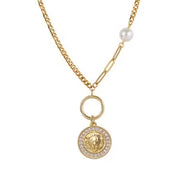 Collier élégant avec pendentif lion (EGN092)