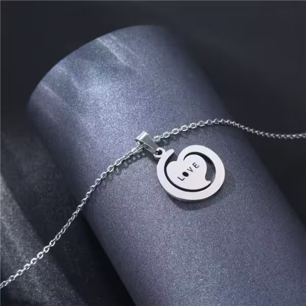 Love Heart Pendant Women Necklace(EGN190)