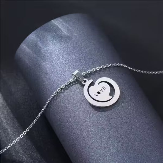 Love Heart Pendant Women Necklace(EGN190)