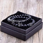 Ensemble de bracelets de luxe Couronne et Crâne (EGBT208)