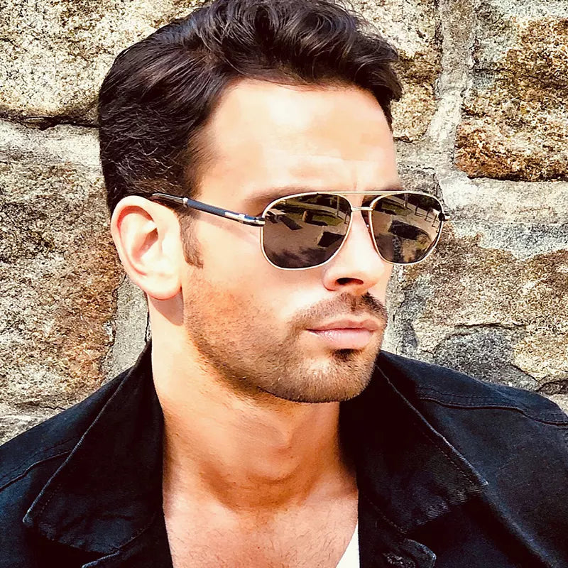 Luxury Plastic Metal Mirror Lens Unisex Eyewear (EGE015)