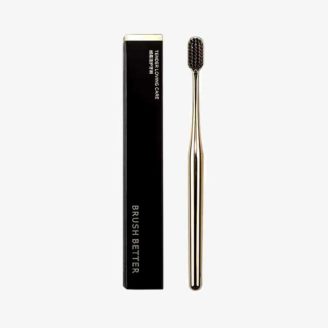 Luxury Soft Toothbrush for Men & Women – Gold & Silver Dental Brushes, Elegant Gentle Adult Toothbrushes, Perfect for Drop Shipping