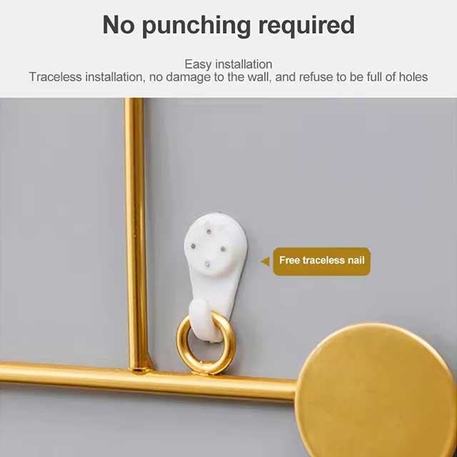 Luxury Wall-Mounted Coat Hooks – Iron Clothes Rack & Key Storage Holder – Home Decoration for Fitting Room, Entryway & Hallway