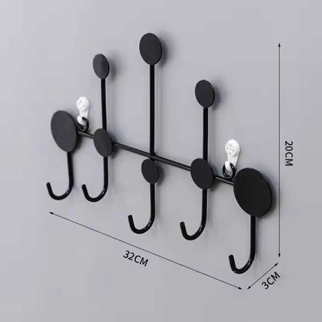 Luxury Wall-Mounted Coat Hooks – Iron Clothes Rack & Key Storage Holder – Home Decoration for Fitting Room, Entryway & Hallway