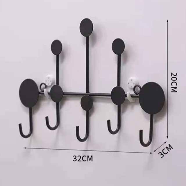 Luxury Wall-Mounted Coat Hooks – Iron Clothes Rack & Key Storage Holder – Home Decoration for Fitting Room, Entryway & Hallway