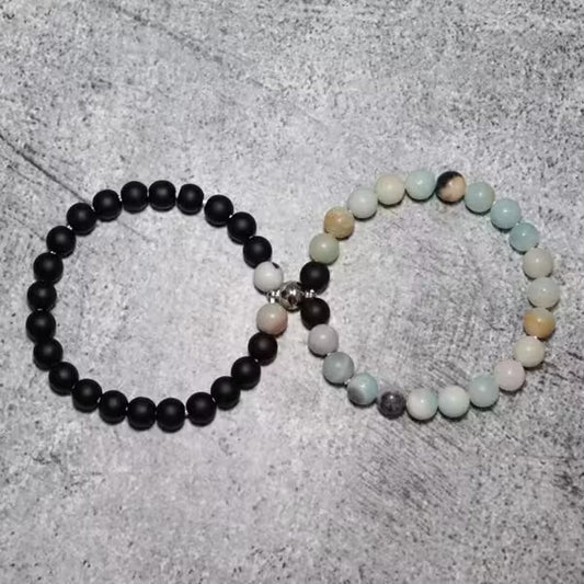 أساور خرز مغناطيسية للزوجين (EGBT215) 