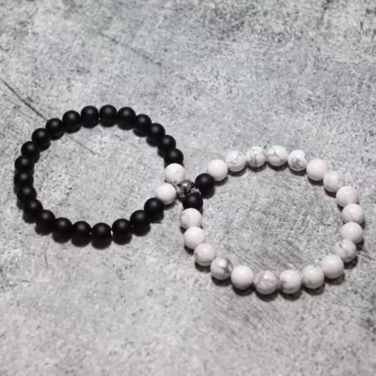 أساور خرز مغناطيسية للزوجين (EGBT215) 