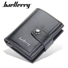 Portefeuille homme RFID – Mini portefeuille fin en cuir PU avec fermoir | Porte-cartes et petit portefeuille homme de haute qualité 