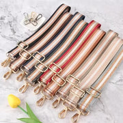 Bandoulière réglable à rayures colorées – Ceinture bandoulière en nylon élargie et épaisse pour femme 