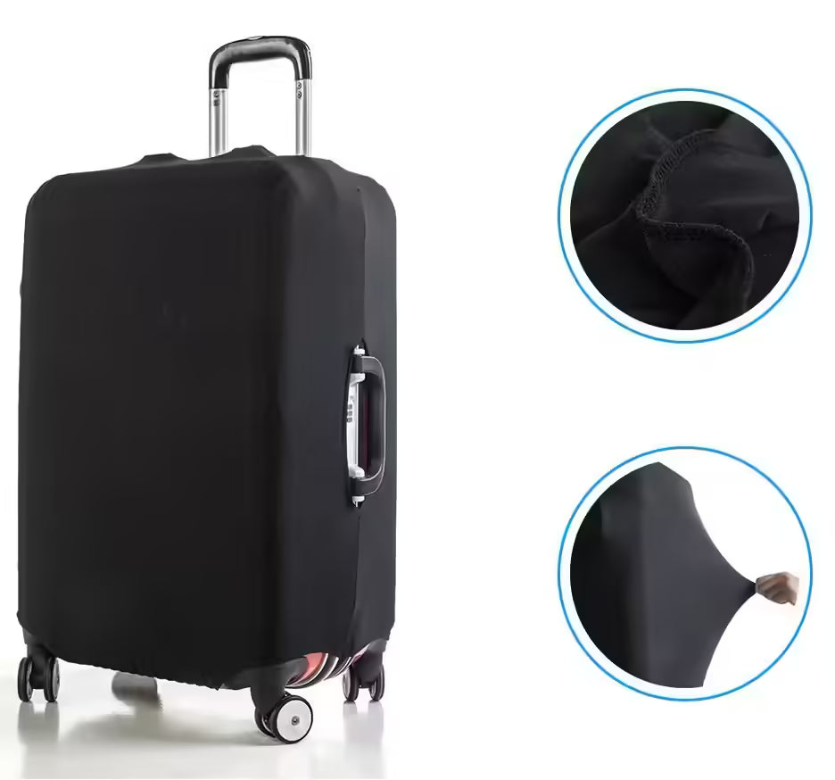 Stretch Fabric Luggage Cover – Dust & Baggage Protector for 18-28 Inch Suitcases | Travel Organizer