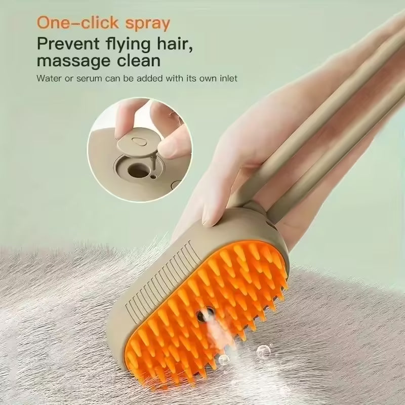Pet Cleaning Spray Comb Undercoat Hair Removal Slicker Brush for Dog & Cat Grooming Tool