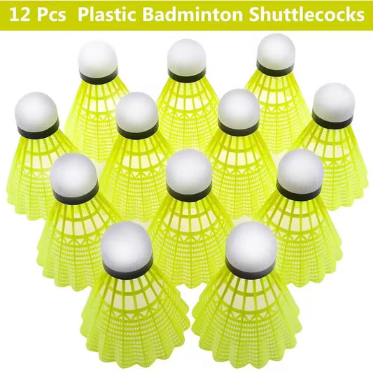 12pcs/set Nylon Badminton Shuttlecocks – High Stability and Durability for All-Weather Training