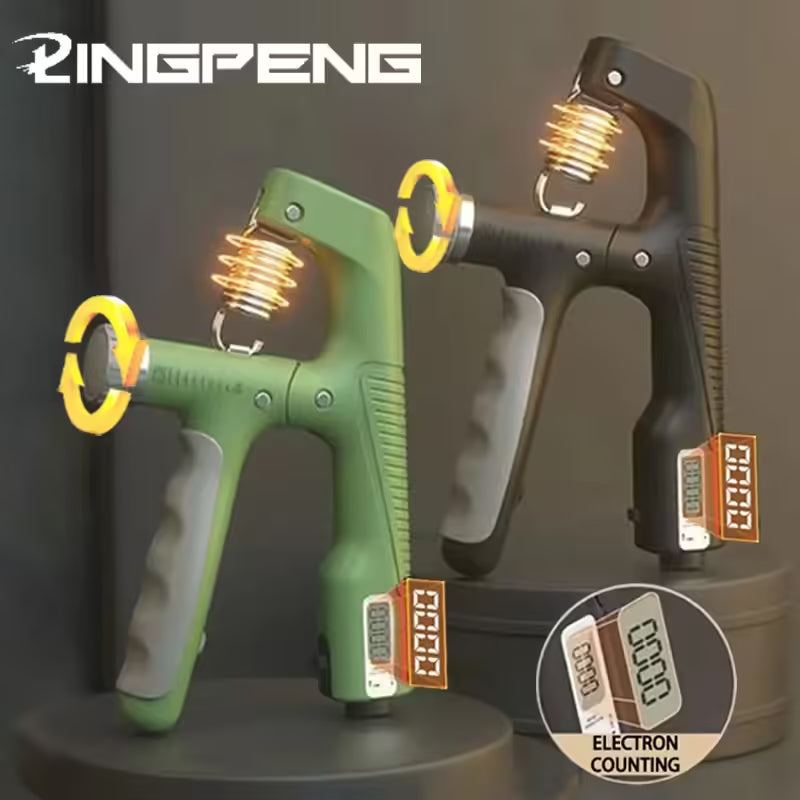 مدرب قوة قبضة قابل للتعديل، فائق النعومة وقابل للعد لتحسين قوة اليد والتحمل وتمارين استرخاء العضلات