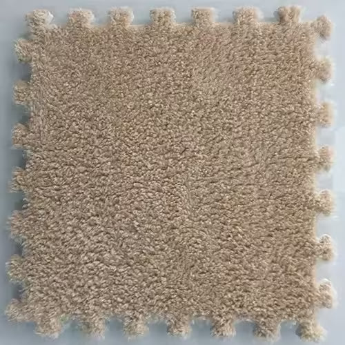 Tapis de sol en velours doux, 1 pièce, forme puzzle en mousse, idéal pour la chambre et la maison - Design élégant en suédine