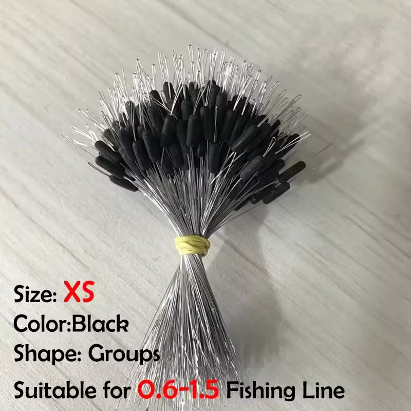 300 butées ovales en silicone pour flotteurs de pêche | Butées anti-accrochage