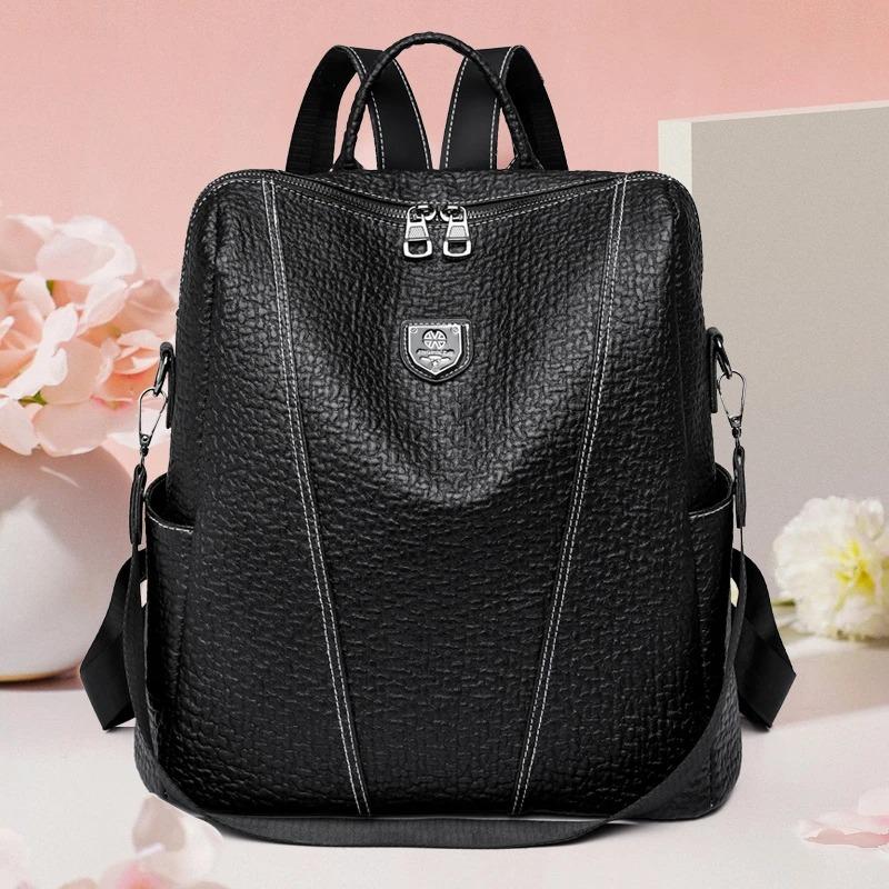 Women Leather High Capacity Shoulder Bag
