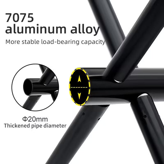 Tabouret de camping pliant portable PACOONE – Chaise ultralégère en alliage d'aluminium pour la pêche, les pique-niques et les activités de plein air